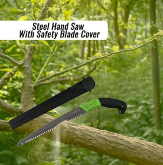 Folding Steel Saw 3 Edge Sharpen Teeth with Plastic Cover