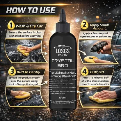 Crystal Bro 100ml ? Ultimate Nano Surface Restorer (Pack of 1)